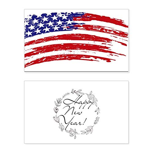 Tarjeta conmemorativa de los Estados Unidos con texto Stars and Stripes