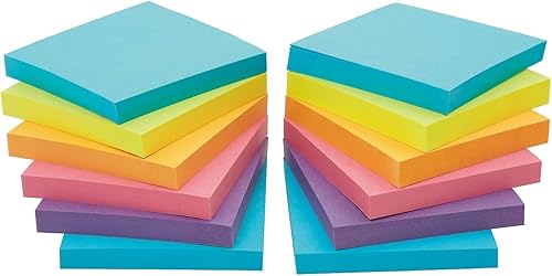 Miniatura 2 de Staples 105809 Stickies - Notas recicladas de 3 x 3 pulgadas, color amarillo, 12 blocs por paquete (S-33Yr12)