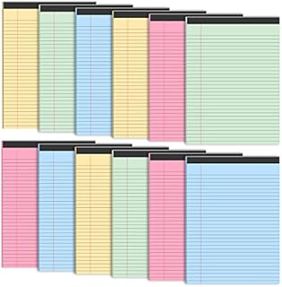 Fainne 12 Pieces Colored Legal Pad 8.5