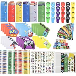 Ulema 168Pcs Gifts Birthday Supplies Team Rewards Video game Pencils Pinata Goody Stuffer Teen Classroom games Rewards Office Supplies