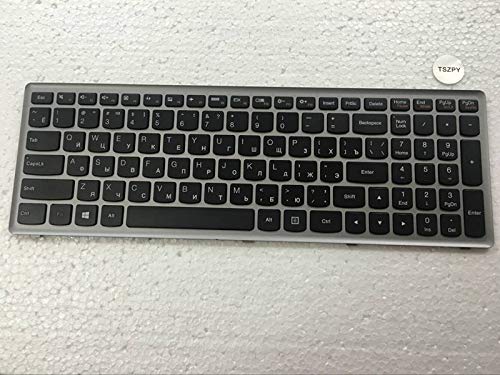 New Russian Keyboard Black for Lenovo Ideapad Z500 Z500A Z500G P500 Laptop RU Keyboard with Silver Frame