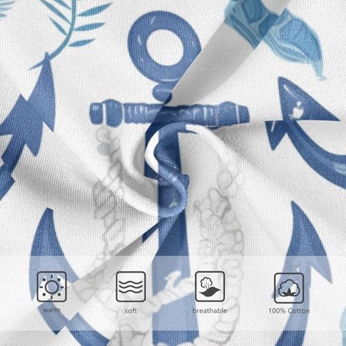 KLL Marine Ocean Navy Blue Toddler Boys Cotton Briefs Underwear Breathable Undies3