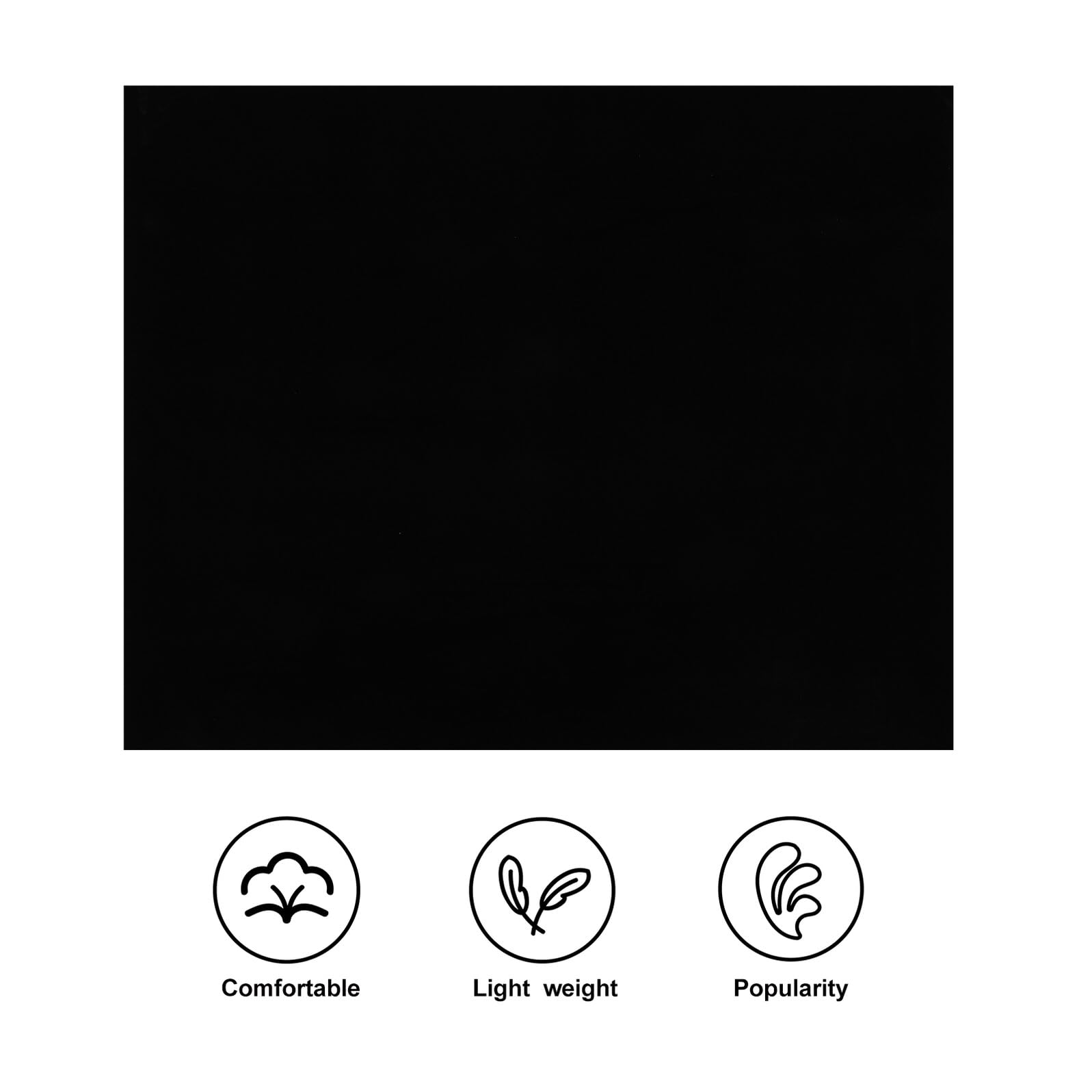 Holibanna Sfondo Fotografico Nero 200x150 Cm Assorbente, Sfondo per Foto e Scena Resistente alle Pieghe, Lavabile e Adatto a Studio Fotografico e Riprese Video