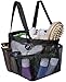 Produktbild Attmu Portable Shower Caddy with 8 Mesh Storage Pockets, Quick Dry Shower Tote Bag Oxford Hanging Toiletry and Bath Organizer for Shampoo, Conditioner, Soap and Other Bathroom Accessories, Black