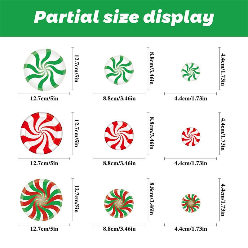 ZESION Christmas Window Clings Removable Static Window Decal Sticker Car Window Decorations, Christmas Party Decoration Supplies -Green 81 Pcs