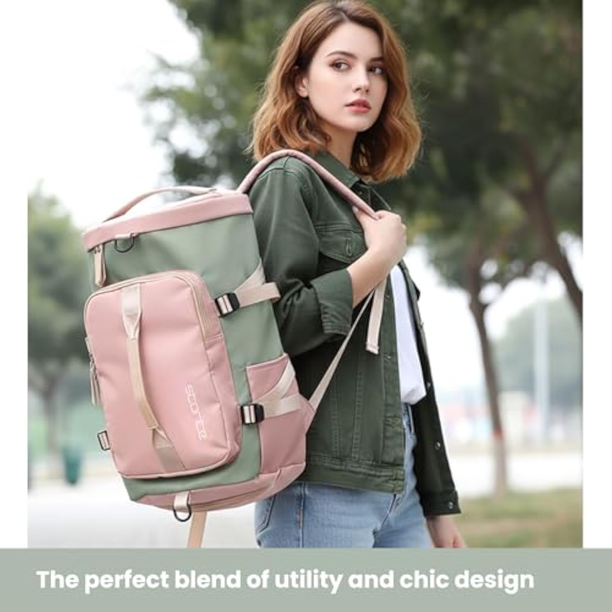 Nylon 25Cm Small Waterproof Duffle Bag for Women