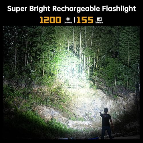 Image of Wurkkos FC11C Led Flashlight Rechargeable High Lumen 1200 | 90 High CRI Small Flashlight, Super Bright EDC Flashlight IP68 Waterproof, 155Meters, Magnetic Flash Light for Home (4000K)