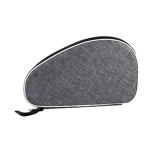 Aosekaa Table Tennis Racket Cover Ping Pong Paddle Bag Zipper Closure Oxford Cloth Organizer Lightweight Storage Pouch Wear Resistant Portable Suitable for, Gray