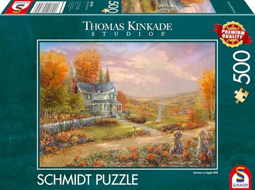 Schmidt Spiele 58795 Automne à Apple Hill, Thomas Kinkade, Puzzle 500 pièces