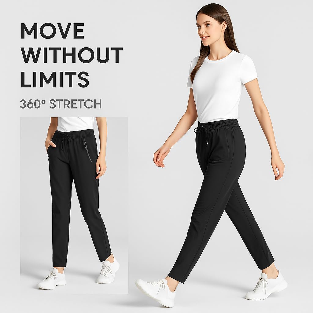 New Sport Stretch Active Pants for Women Over 50,Travel Pants Women, Ice Silk Quick Drying Comfort - Image 2