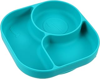 ibasenice Placa De Sucção Para Bebês 2 Peças Placas De Sucção Para Bebês Tigelas De Sucção Para Bebês Placas De Silicone Para Bebê Compartimento De Talheres Para Bebês Sugador De Uma