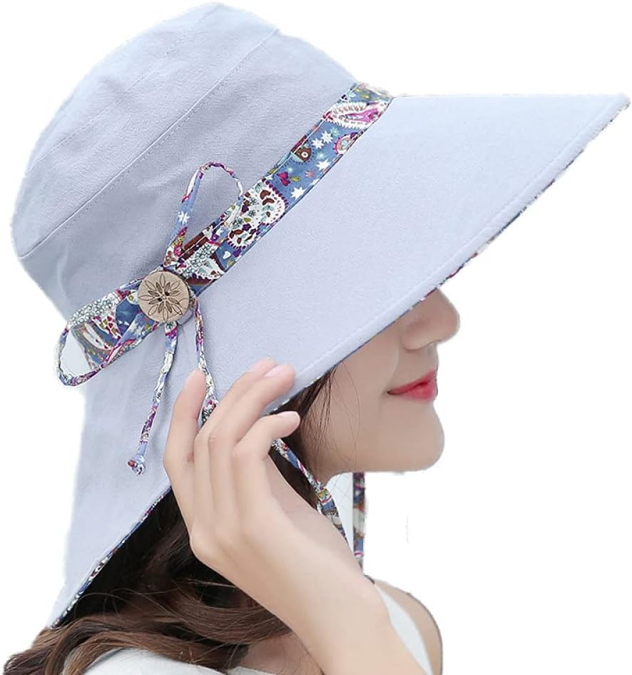 Alexvyan Polyester Grey Round Hat Reversable Designer Sunvisor Hats For Women Uv Protection Wide Brim Summer Cap For Girls Hat Casual Sun Protection Cap For Women Girl, One Size (B0CLYFFWTX) Amazon Price History, Amazon Price Tracker