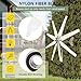 Fablestoryem Wind Turbine, 14000W DC 12V/24V/48V/110V/220V Wind Turbine Generator, with 8 Blades Wind Turbine Kit with Solar Wind Hybrid Controllerfor Homes Energy Supplementation,12V