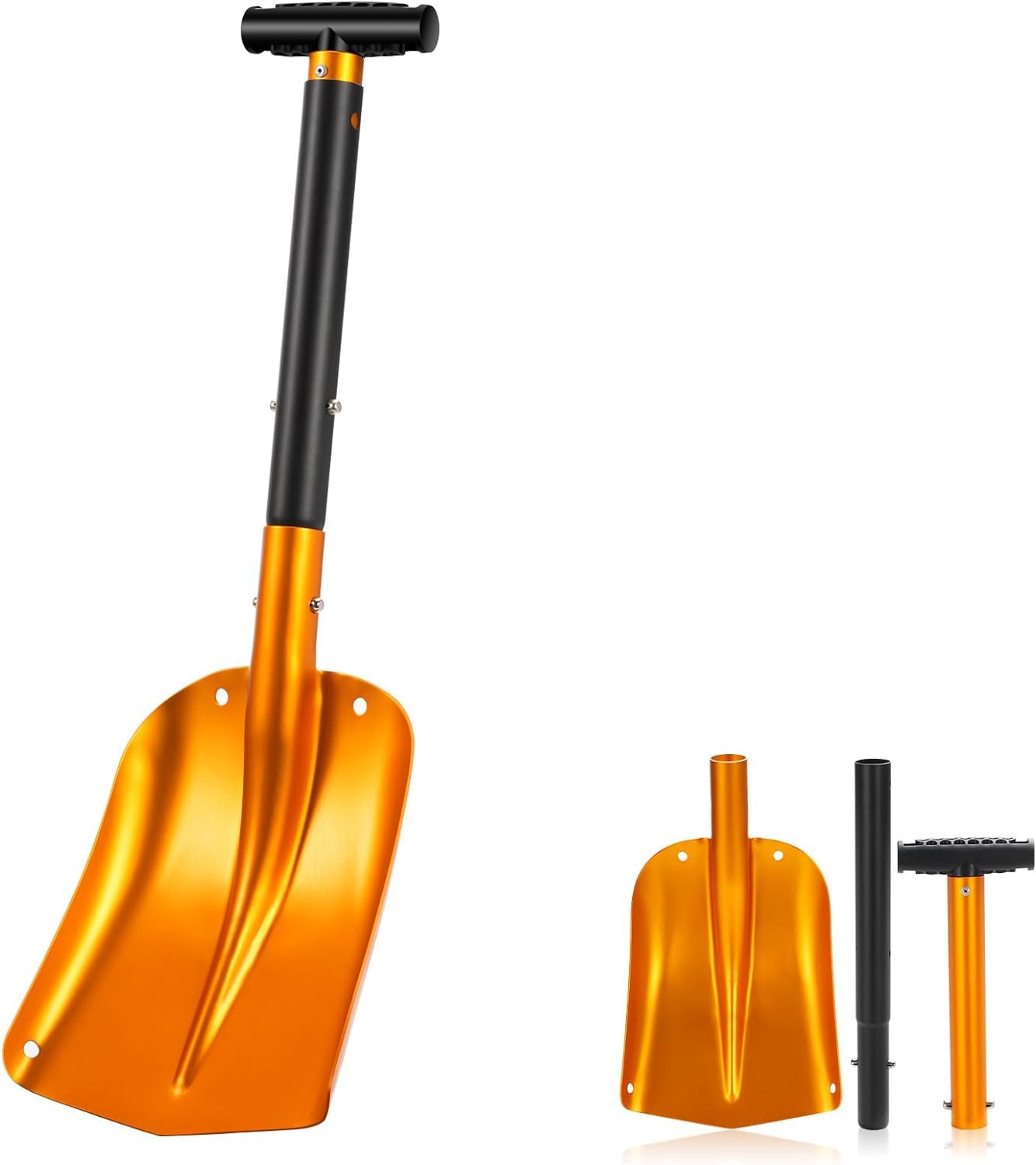 Pala Da Neve Portatile Con Impugnatura A D - Leggera E Smontabile | Per Auto, Giardino E Campeggio Invernale - Foto 13