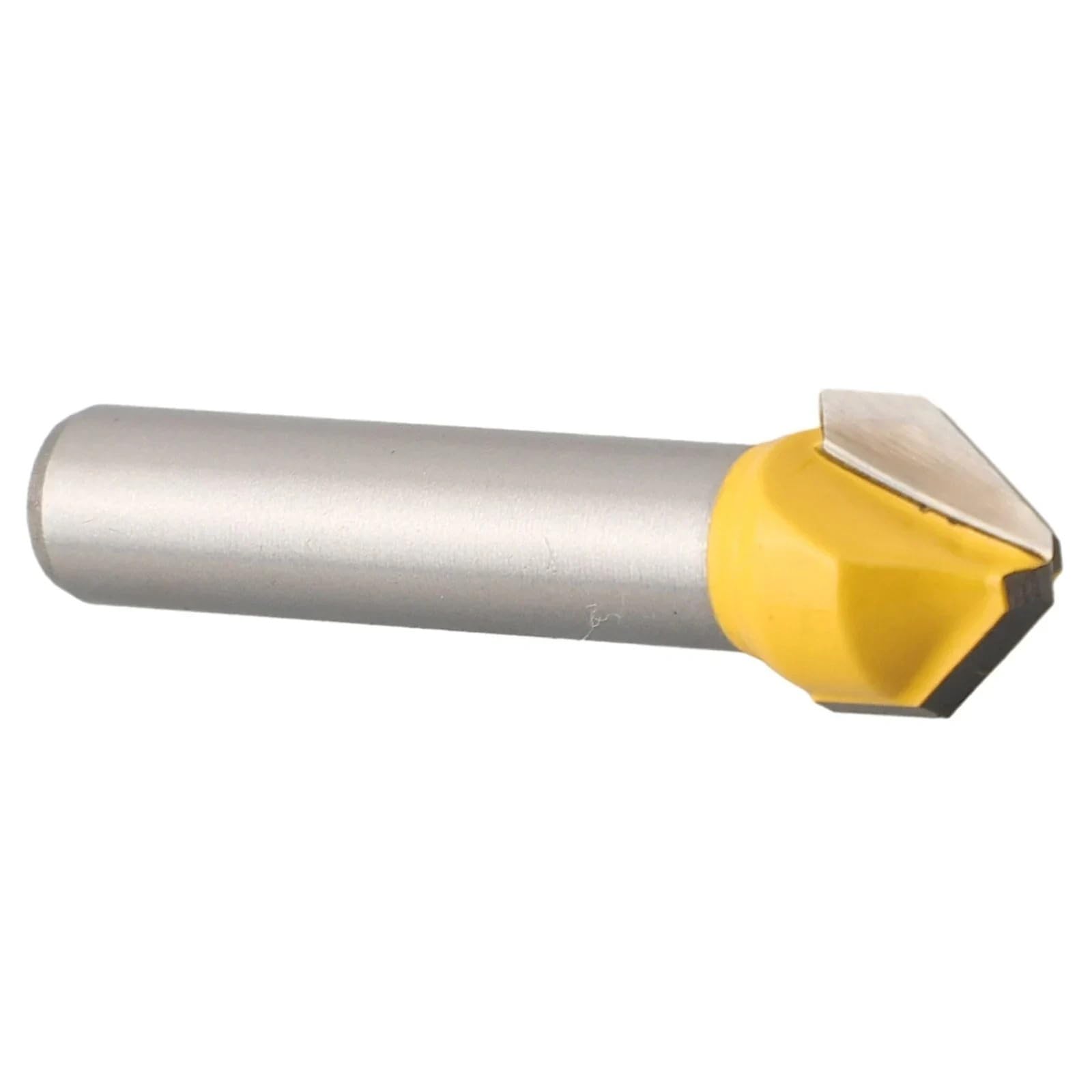 8mm Carbide V-Groove Engraving Bit, Anti-Splinter Flat-Tip Chamfer Cutter, Multi-Material Precision Router Tool 1pc(8mm)
