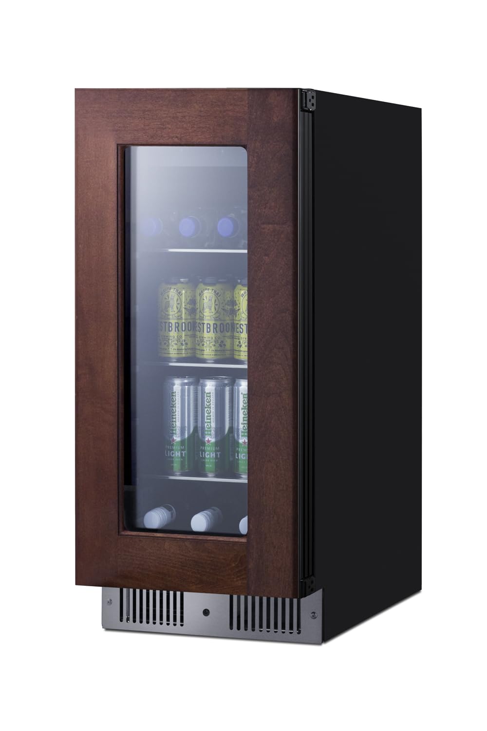 Summit 15” Beverage Center, 2.6 Cu.Ft. Capacity, Stainless Steel & Glass- Cl156bv1 on Fridge.com - View 4