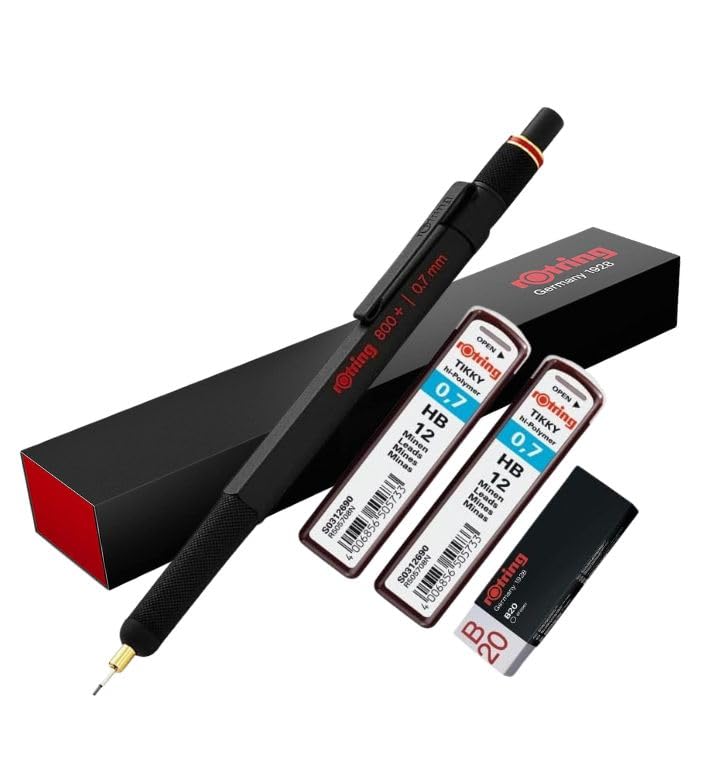 rOtring 800+ Mechanical Pencil and Touch Screen Stylus | Rotating
