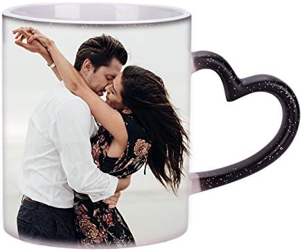 Personalized Coffee Mugs Custom Color Changing Photo Mugs Customized DIY Add Photo Picture Text Print Hot Heat Sensitive Cup Ceramic Custom Mug Families Friends Birthday Christmas Surprise