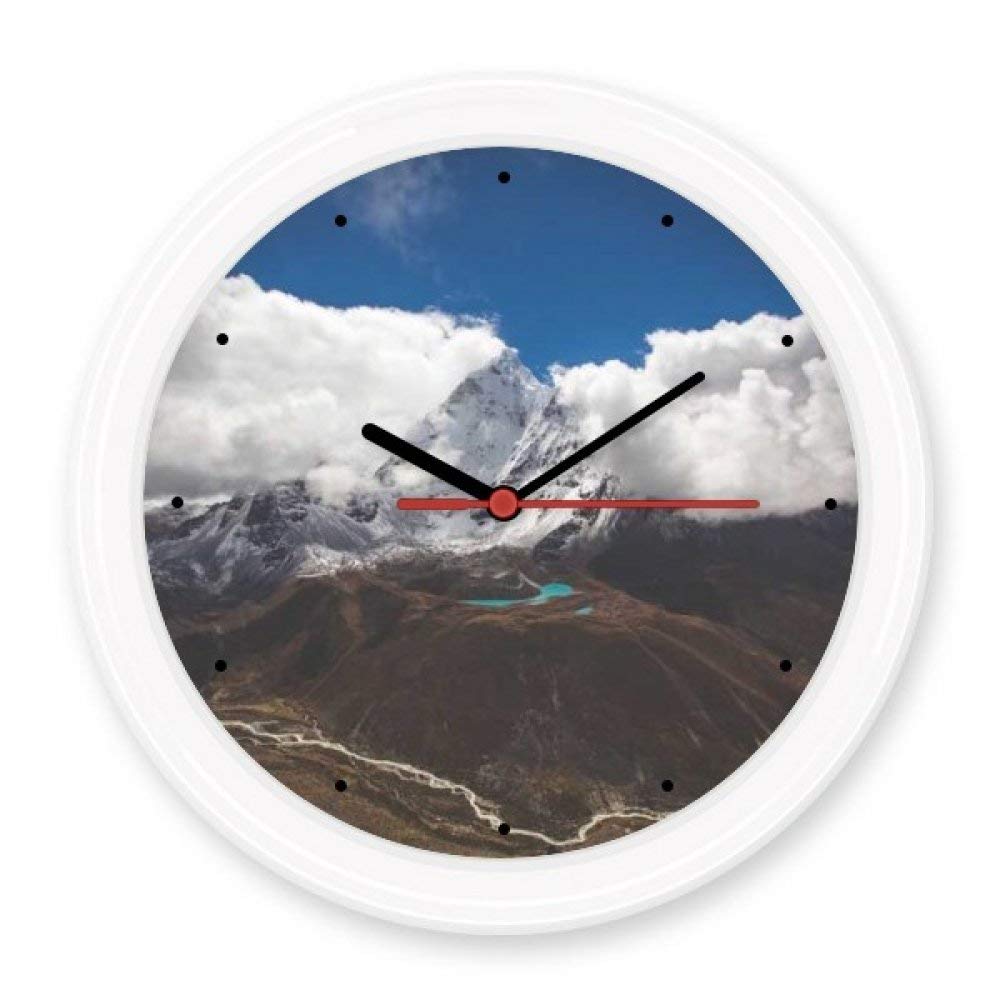 Horloge murale cadeau accueil paysage nature rond et silencieux à pile