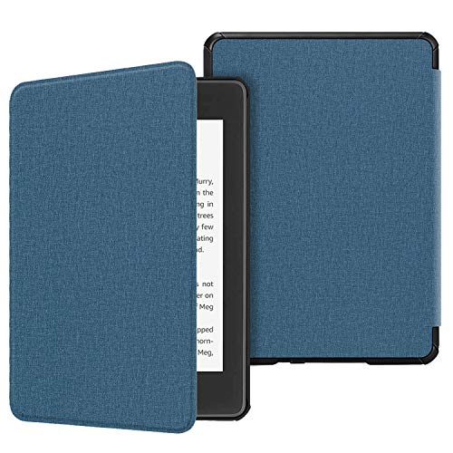 Image of Fintie Slimshell Case for 6 inch Kindle Paperwhite (10th Generation, 2018 Release) - Premium Lightweight PU Leather Cover with Auto Sleep /Wake for Amazon Kindle Paperwhite E-Reader, Twilight Blue