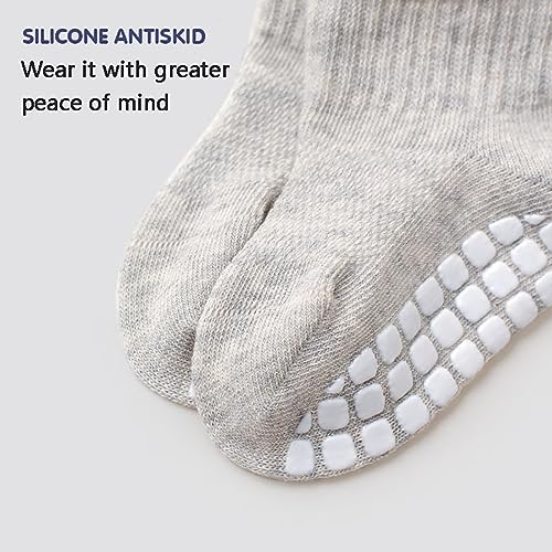 8 Pairs Baby Boys Girls Grips Crew Socks Non Slip Ankle Socks Infant Cotton Baby Socks for Toddler, Kids4