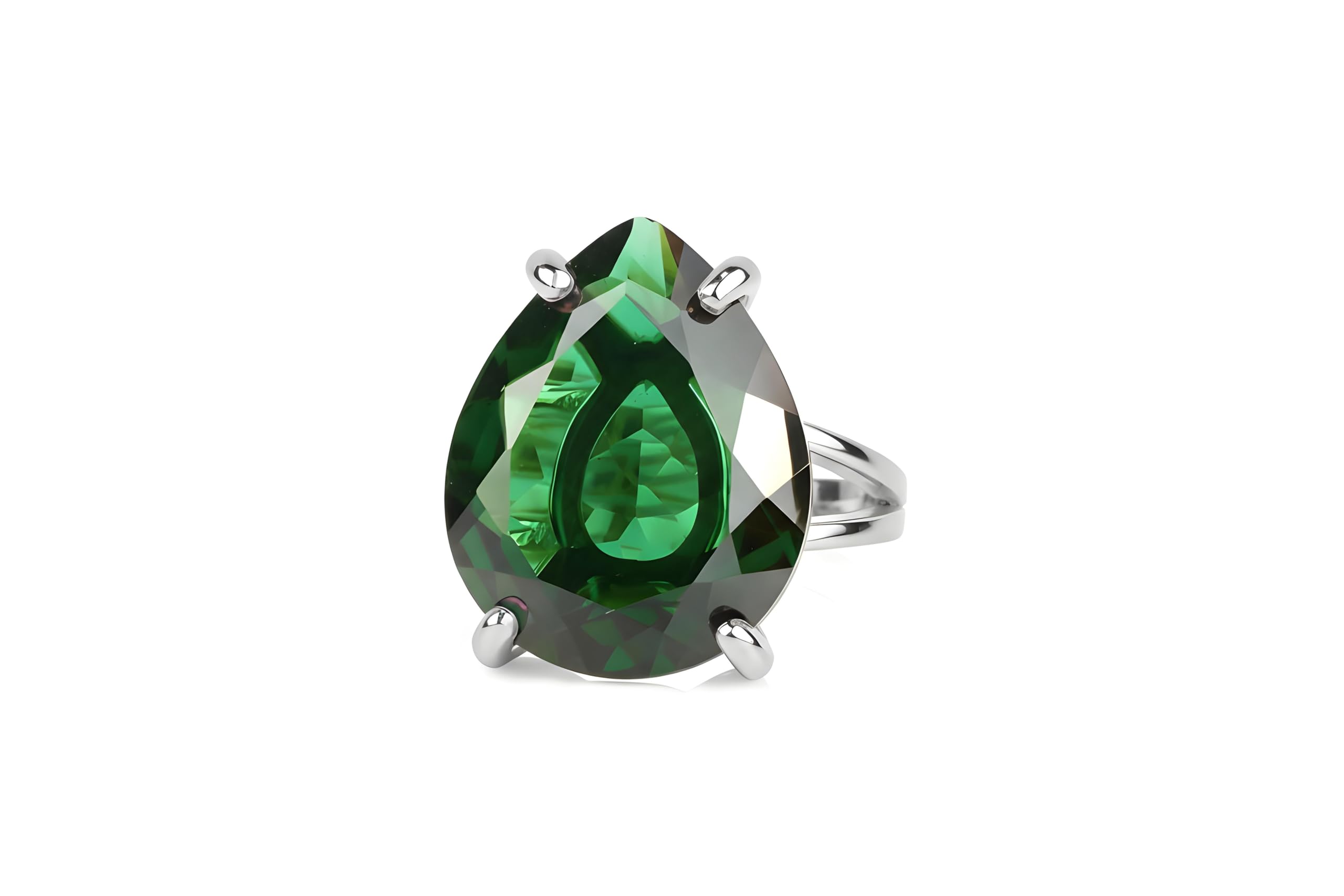 Smaragd Ring in 14k Gold - Statement Schmuck - Geburtssteinringe, Moderinge, Verlobungsringe, Alltagsringe - Handgemachte Geschenke für Sie