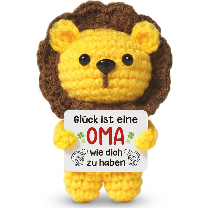 Sayregifty Geschenke für Oma - Pocket Hug Löwe, Beste Oma Geschenk zum Muttertag Geburtstag Valentinstag Weihnachten, Geburtstagsgeschenke