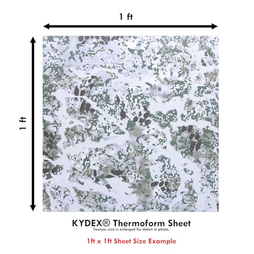 Image of KYDEX Thermoform Sheet - (P1 Texture) - (Infused Print) - (12in x 12in) - (Kryptek Obskura - Grom) - (1 Sheet) - (for Holster Making & Hobby) - (USA Made)