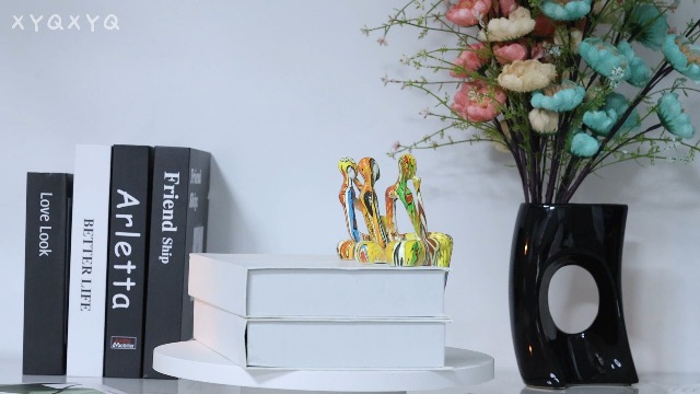 Set de 3 Estatuas Abstractas de Resina para Decoración miniatura 7