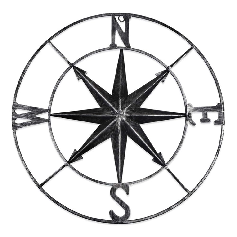 CTRLZS Metal Craft Compass Vane Wrought Iron Decoration Indoor Ornaments Easy To Use