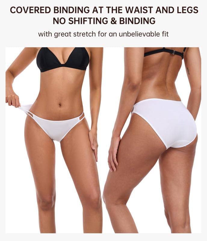 ANLIQI String Bikini Underwear for Women Soft Stretch Modal Bikini Panties High Cut Stretch Ladies Hipster Panty S-3XL - Image 3