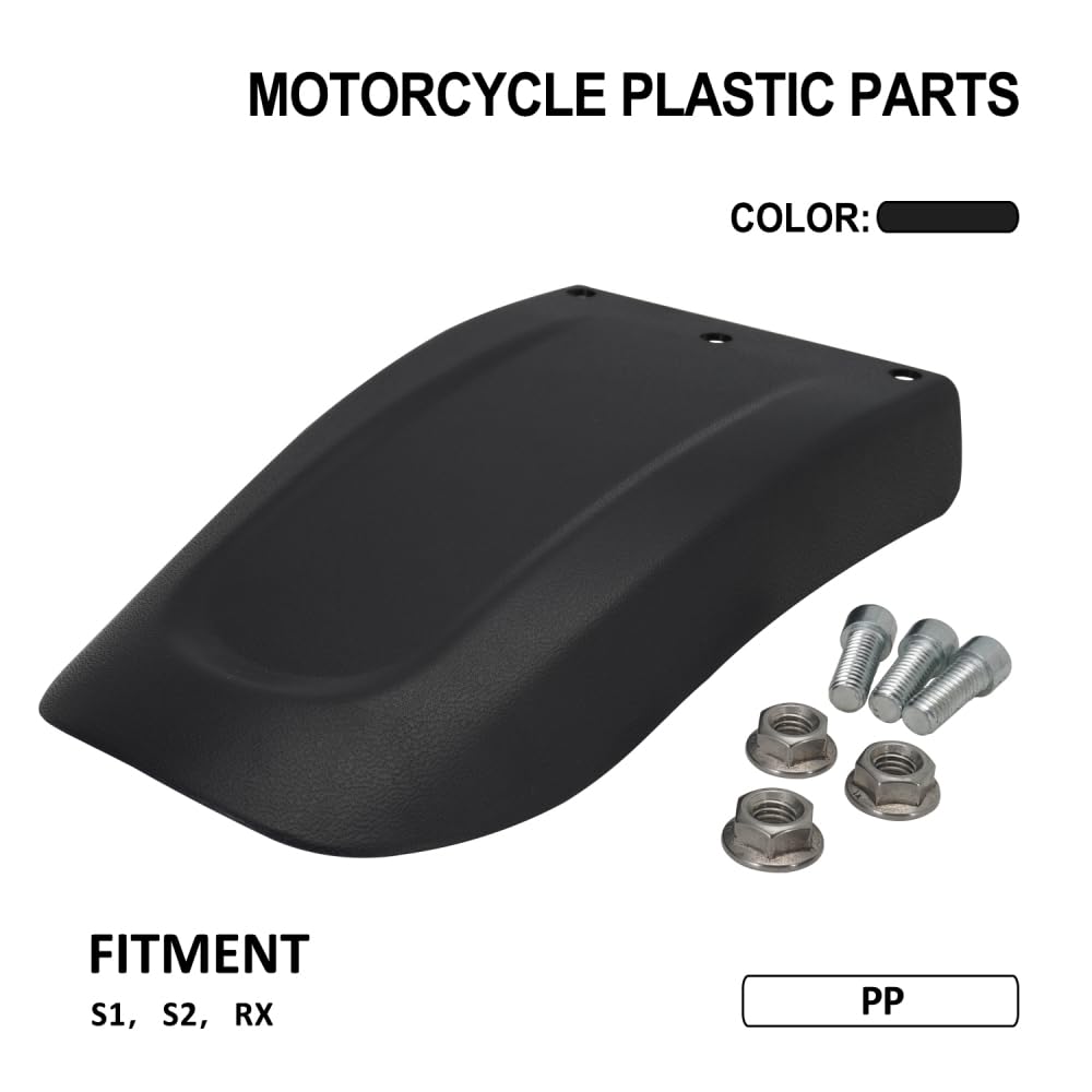 Parafango Anteriore Moto,Parafango PP Plastica per Super 73 S1/S2/RX Bici Elettriche