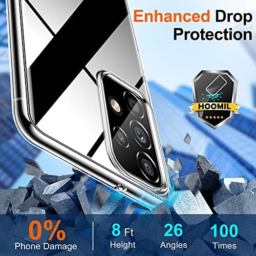 HOOMIL Full Clear Designed for Samsung Galaxy A33 5G Case, Anti-Scratch Slim Thin Shockproof Protection - Transparent