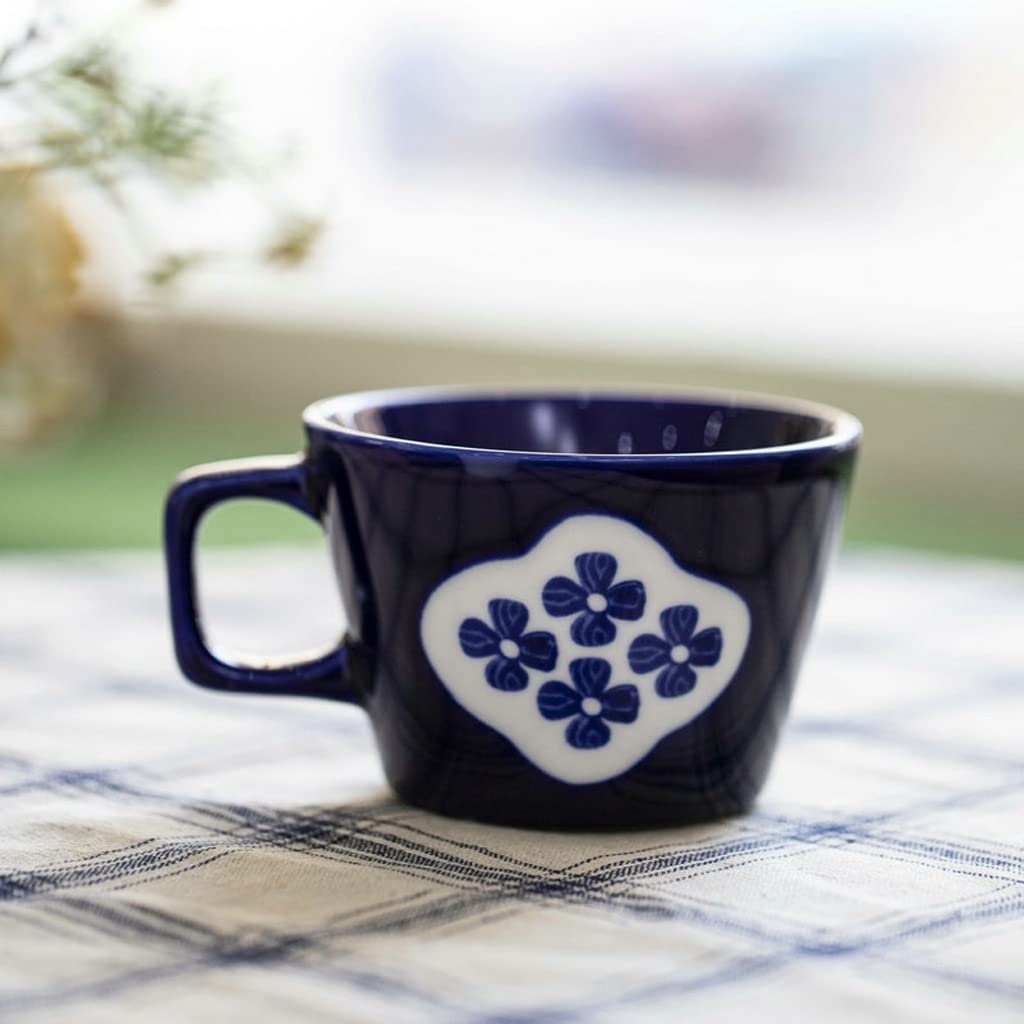 TOMYEUS Keramikbecher Handgemachte Kaffeetasse Großkaliber Becher Water Cup Home Frühstücksbecher Keramik Milk Cup Geeignet for Bürostudie Smart Mug