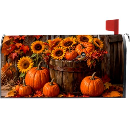 PRESSINART Housse boite aux lettres automne 18x21 pouces impermeabilisee