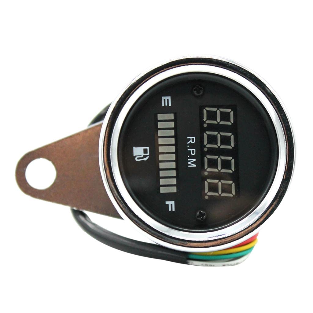 CALANDIS 12V Motorcycle Tachometer RPM Fuel Level Gauge LED Indicator | Other Instruments & Gauges | Instruments & Gauges | Motorcycle Parts-image-19