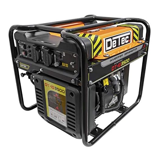 Einhell 4152535 Stromerzeuger (Benzin) TC-PG 10/E5 (680 W, 2-Takt-Antriebsmotor, 230 V-Steckdose, Tragerahmen, stabile Standfüße, Überlastschalter, Seilzug zum Starten) 7 DeTec. 3500 Watt Digital-Inverter Stromerzeuger Stromaggregat 230V