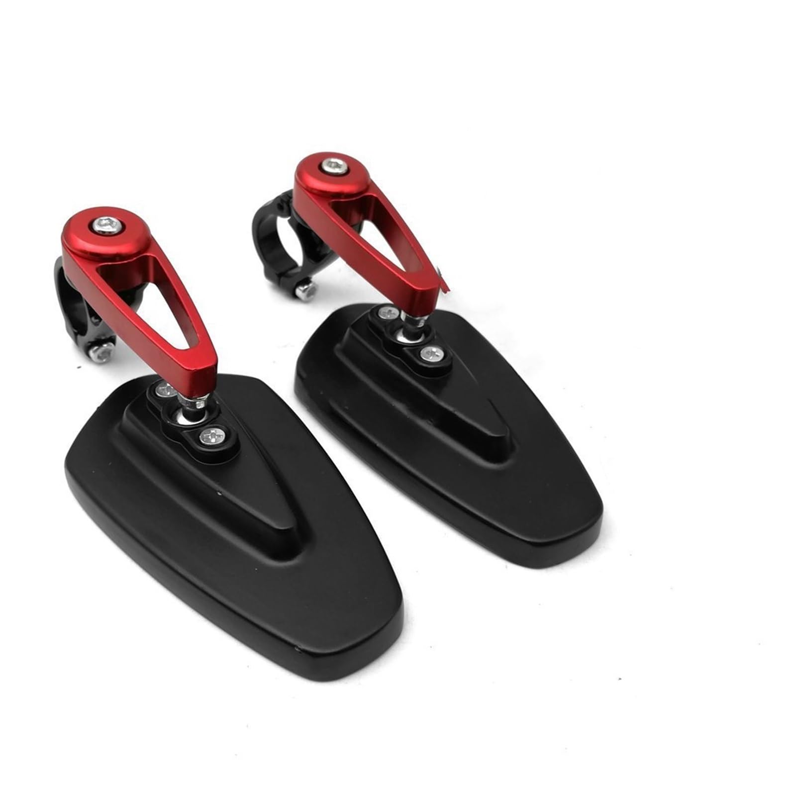 składane lusterka wsteczne Uniwersalny zestaw 1 7/8" 22mm aluminiowy uchwyt na kierownicę do motocykla, lusterka boczne, regulowane 360 ​​stopni, do sportowego, ulicznego(5)