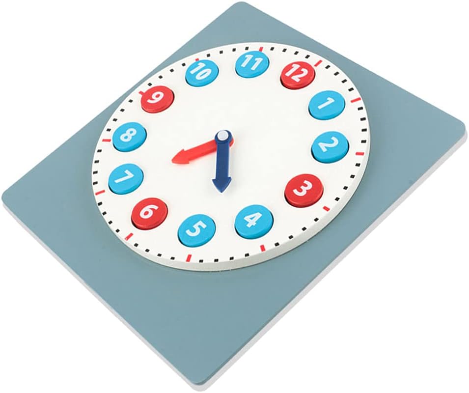 Toymytoy 時計 おもちゃ 木製 時計パズル 形合わせ 時計遊び 学習時計 幸せなふたりに贈る結婚祝い 算数教材 マッチングゲーム 生徒用 子供