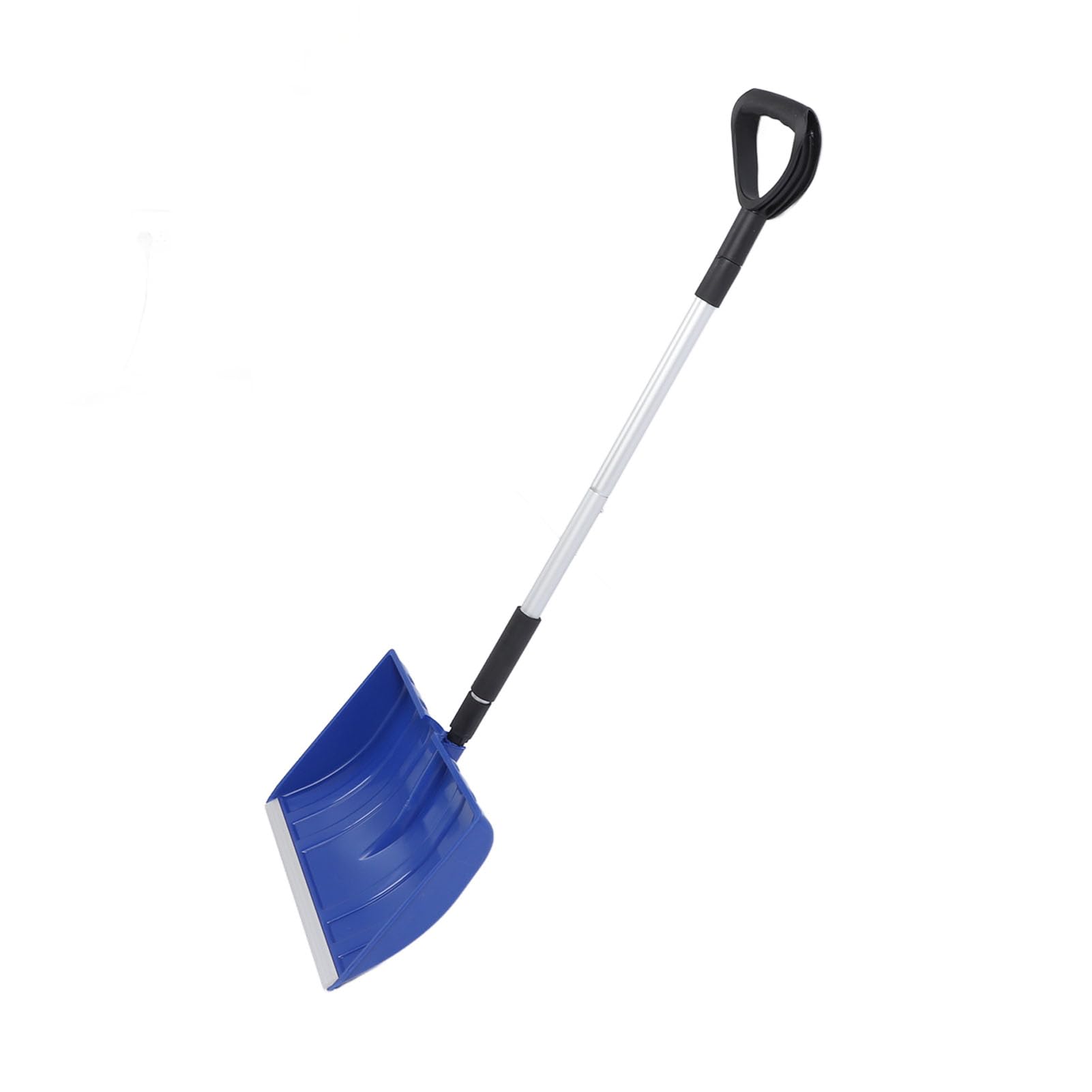 Pala de Nieve Desmontable, Pala Ligera y portátil para Exteriores con Mango Ajustable, Pala de Aluminio y Polipropileno de Gran Capacidad para emergencias en el automóvil, Camping (Azul)