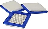 DUANXY 3pcs Air Filter Compatible with Briggs & Stratton 491588S Flat Cartridge