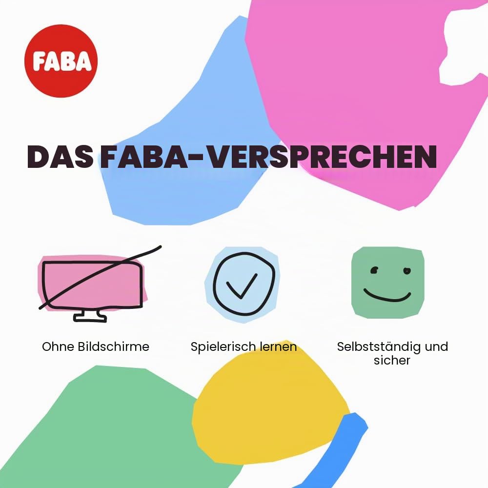 FABA-Geschichtenerzähler – Audio-Box mit Klangfigur Ele, der Elefant“ – Lernspielzeug, italienische Version, für Kinder ab 3 Jahre