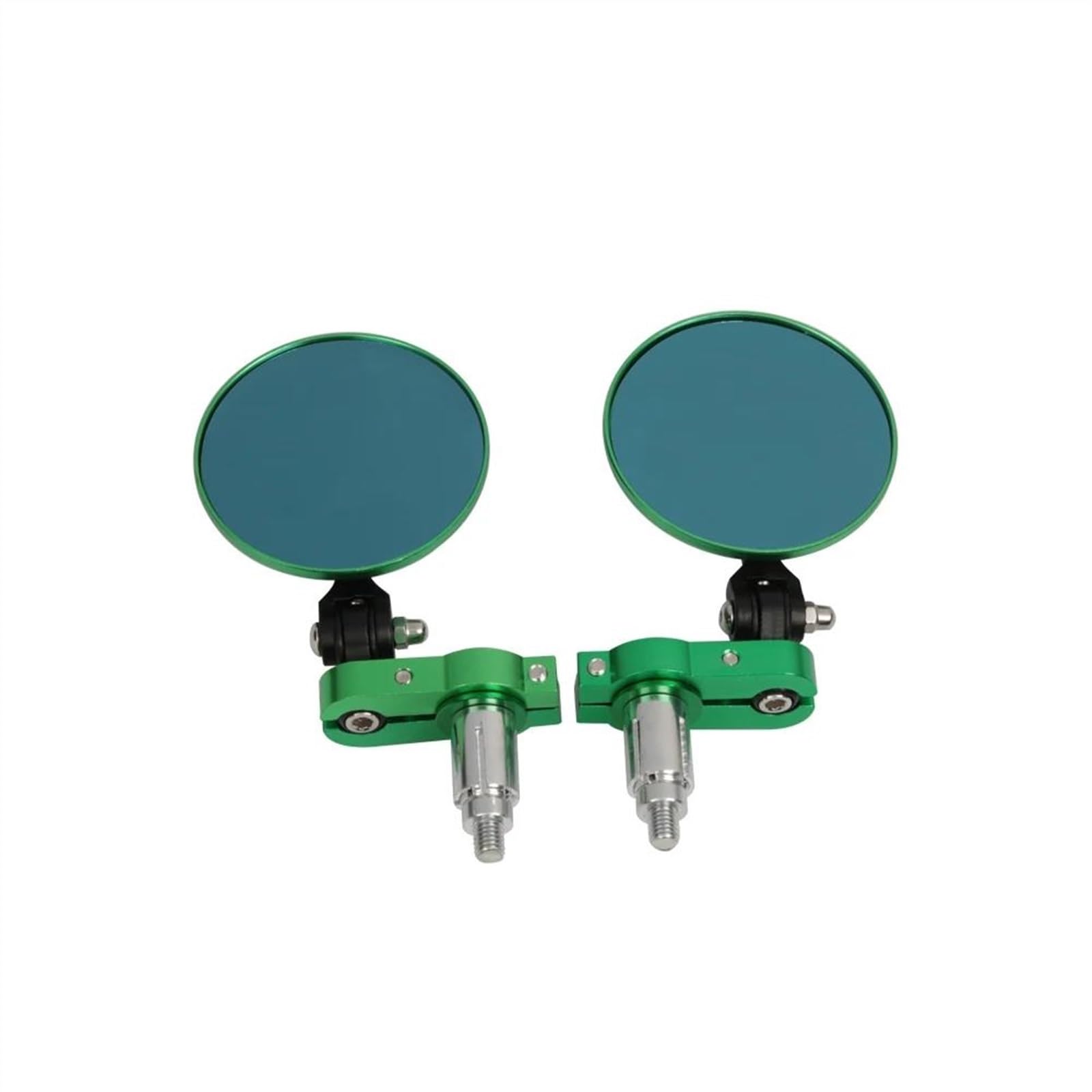 Accessori Eleganti Manubrio Specchietti Laterali per Moto da 7/8 "22mm Pezzi di Ricambio per Specchietti Retrovisori Laterali per Barra Retrovisore per Kawasaki (Color : Green)