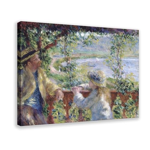 Impression sur toile By The Water de Renoir poésie visuelle pour décor de bureau