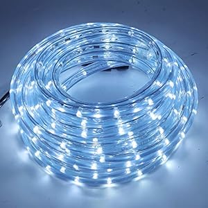 Wisada 2M LED Lichtschlauch Außen, 36 LEDs/m 220V Indoor Kaltweiß LED Schlauch Leuchtstoffröhre,Manueller 8-Funktions…