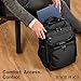 EVERKI Onyx Business Executive Laptop Backpack – Ballistic Nylon & Leather Office Bag, Durable bag with Multiple Pockets, 17.3