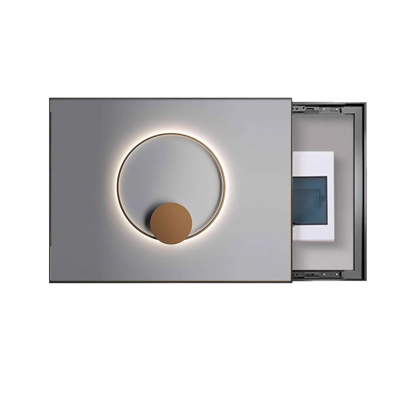 Cuadro para Tapar Cuadro Electrico Instalación Sin Marcas Decoración Caja Contador Arte Pared Caja de Contadores para Decoración Armarios(A,45x35cm)