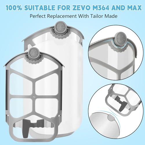Zevo 12 Pack Refills Flying Insect Trap Refill Cartridge Kit Compatible M364A Max Light Trap Enhanced Sticky Replacement