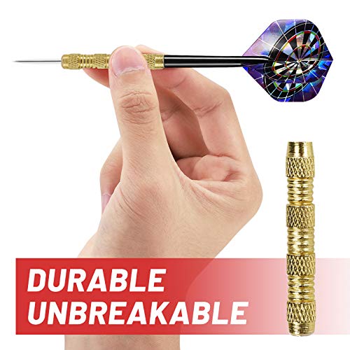 Image of Accmor Metal Tip Darts, Steel Tip Darts, 14 Grams Professional Metal Darts, Darts Metal Tip Set, Metal Darts for Dartboard