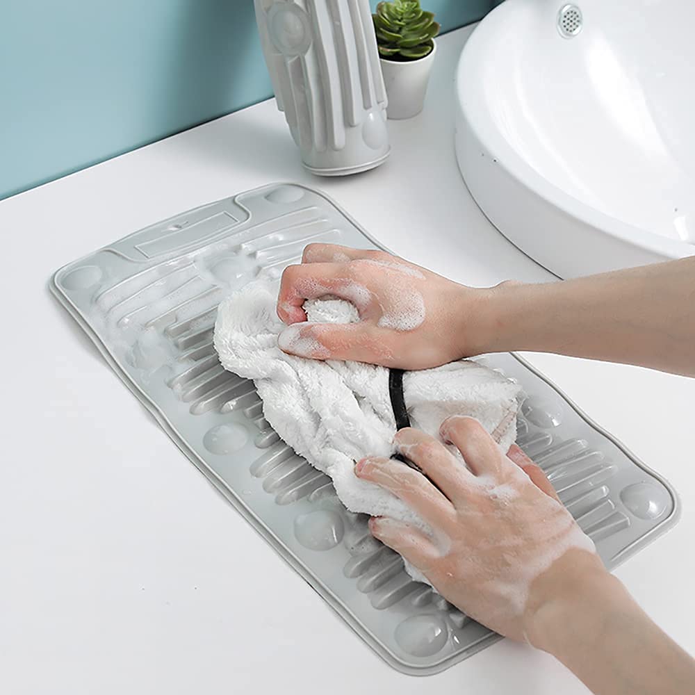 Silicone Non Slip Household Clothes Washing Travel Mat Laundry Board for Kids Clothes, Socks, Towel (Multi Colour- 1 Piece)-image-15